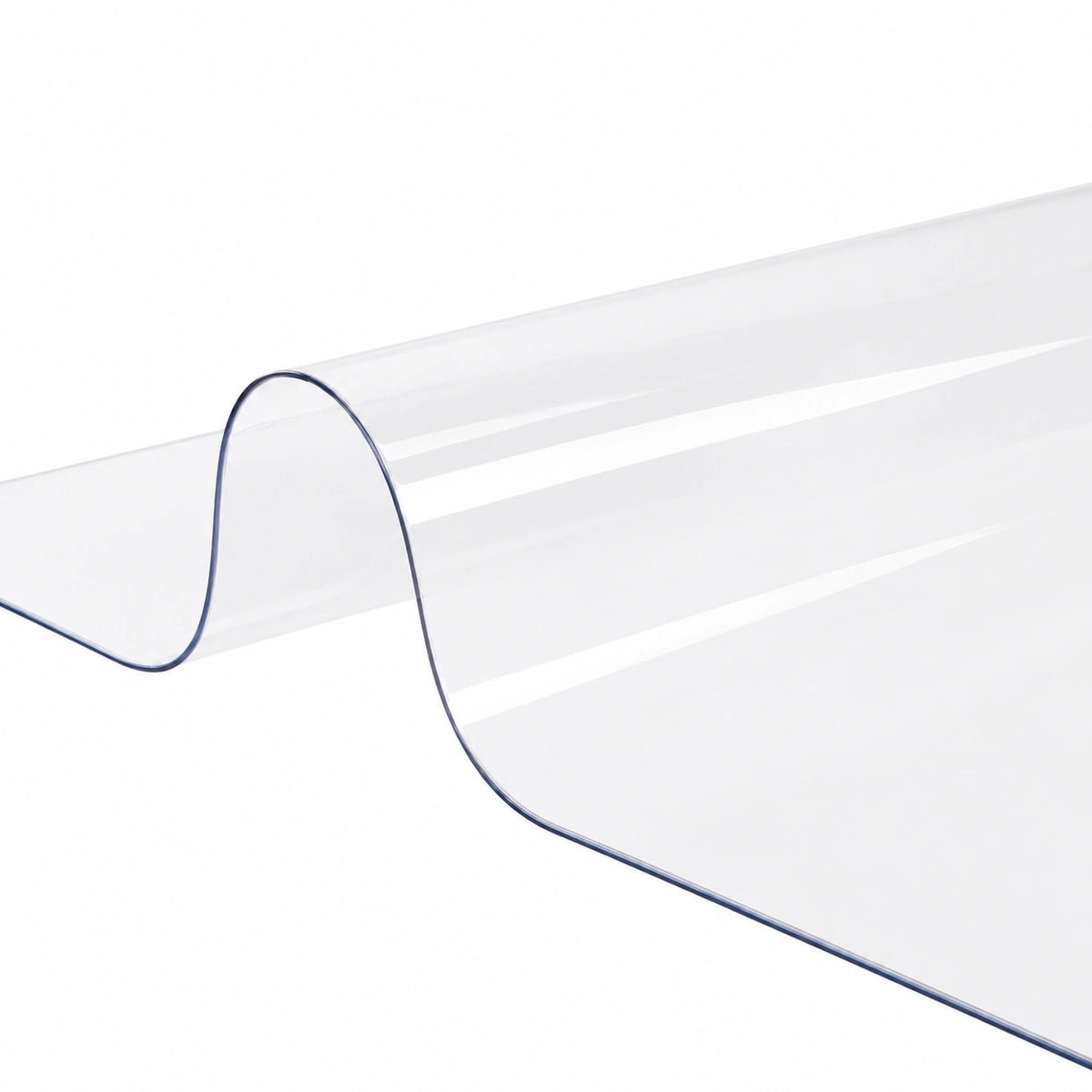 Copritavolo in PVC Trasparente 1,5 mm, Protezione per Tavolo Cucina e Ufficio, Grande Rettangolo 130 x 240 cm