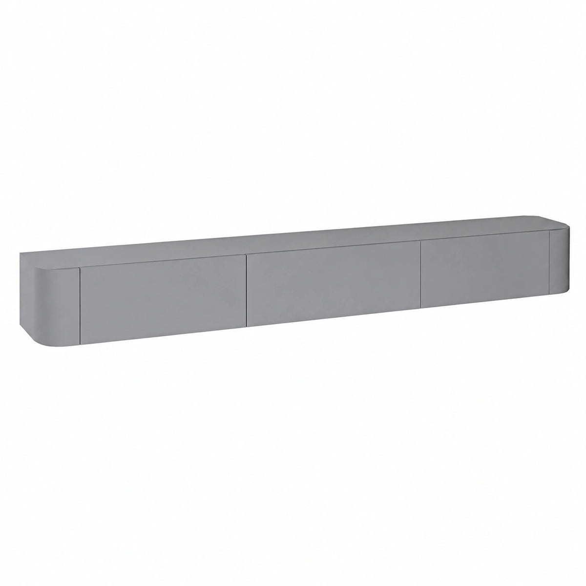 Mobile TV da Parete con Cassetti e Ripiani, Design Moderno ed Elegante per Soggiorno e Camera, Grigio 180 cm