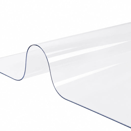 Copritavolo in PVC Trasparente 1,5 mm, Protezione per Tavolo Cucina e Ufficio, Grande Rettangolo 130 x 240 cm