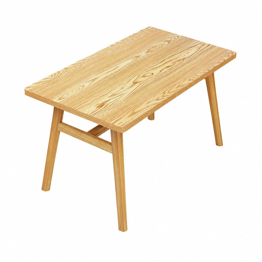 Elegante set da pranzo 5 pezzi: tavolo rettangolare con 4 sedie imbottite
