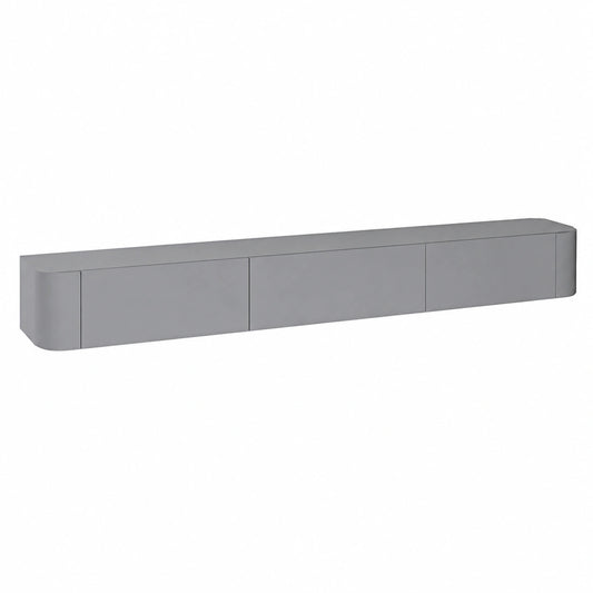 Mobile TV da Parete con Cassetti e Ripiani, Design Moderno ed Elegante per Soggiorno e Camera, Grigio 180 cm